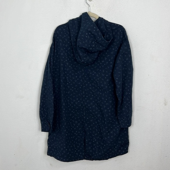 The Great oversize denim printed Shaket with hood size 1 - Picture 10 of 11